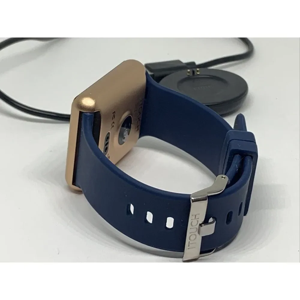 iTouch 42101 Unisex Blue Siicone Strap Touchscreen Dial Smartwatch NWC128